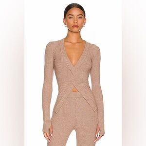 ALIX NYC Inez Top in Chestnut, Size S